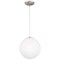Access Lighting Pearl, Pendant, Brushed Steel Finish, Opal Glass 23941-BS/OPL - alternate 7